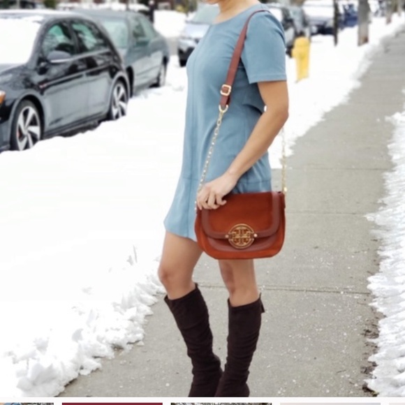 FREE SHIPPING! RARE Vintage Tory Burch Saddlebag! - Picture 2 of 12